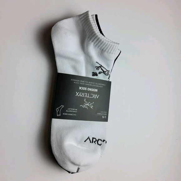 Arc'teryx Lightweight Merino Wool Ankle Socks 3pk Size L (M9-12.5) - Picture 4 of 7